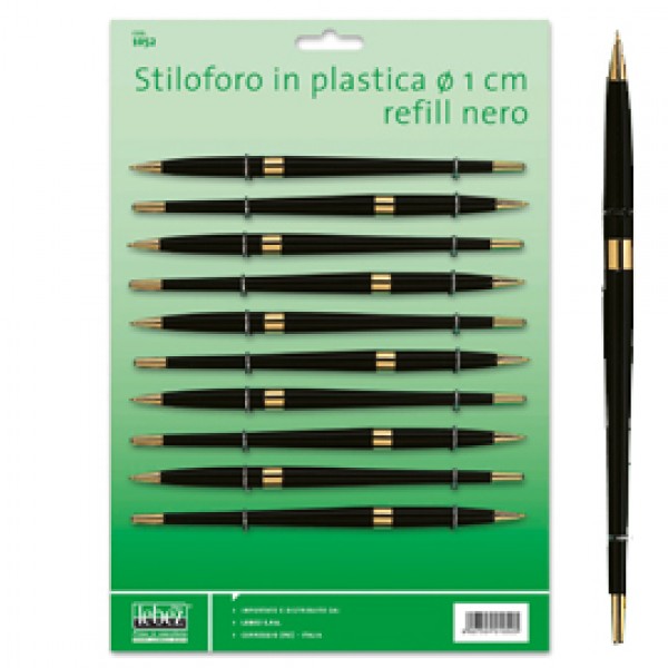 CARTELLA 10 STILOFORI ART.1052 IN PLASTICA