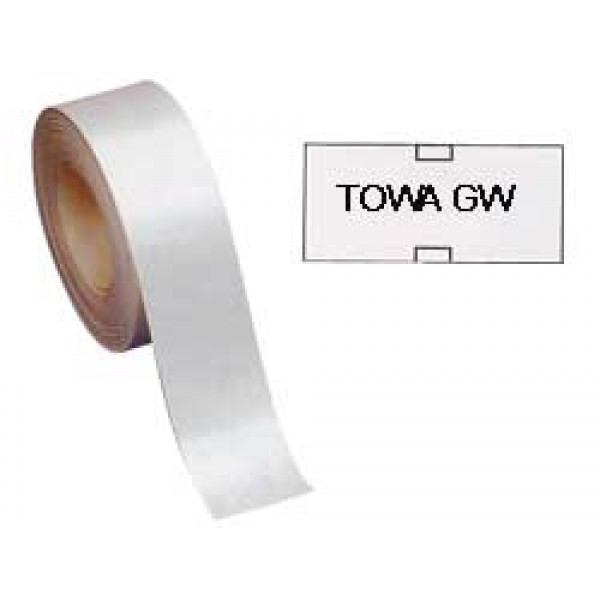 Rotolo 1000 etichette 26x12mm bianca permanenti x prezzatrice TOWA GW