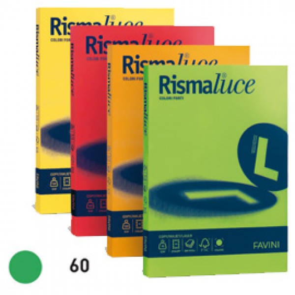 Carta RISMALUCE 140gr A4 200fg verde 60 FAVINI