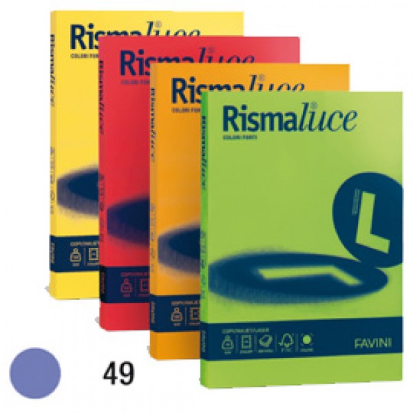 Carta RISMALUCE 200gr A4 125fg viola 49 FAVINI