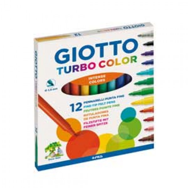 ASTUCCIO 12 PENNARELLI TURBOCOLOR GIOTTO