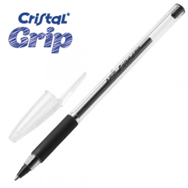 Scatola 20 penna sfera CRISTAL® GRIP medio 1,0mm nero BIC®