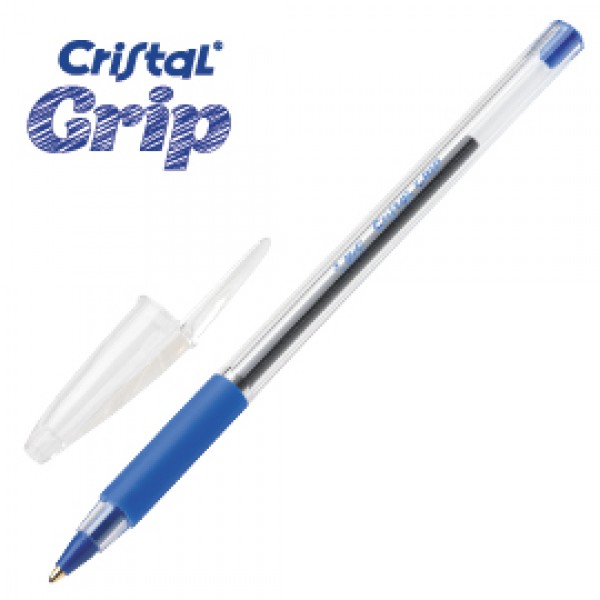 Scatola 20 penna sfera CRISTAL® GRIP medio 1,0mm blu BIC®