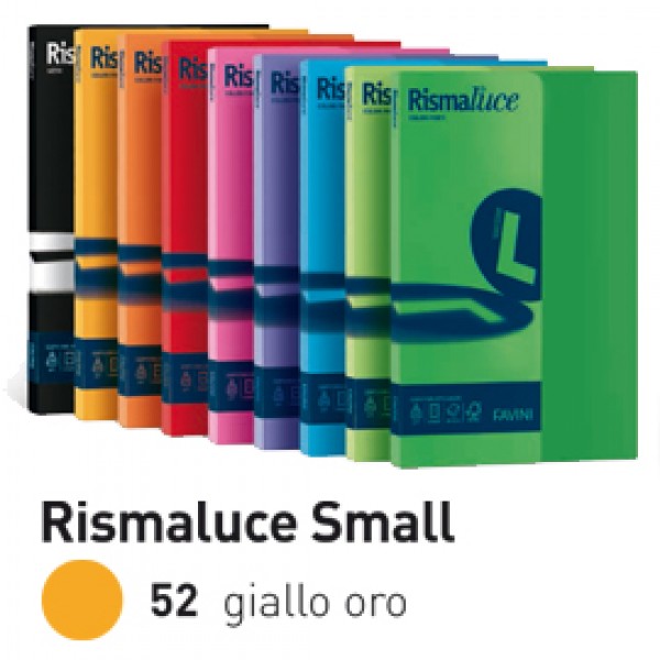 Carta RISMALUCE SMALL A4 90gr 100fg giallo oro 52 FAVINI