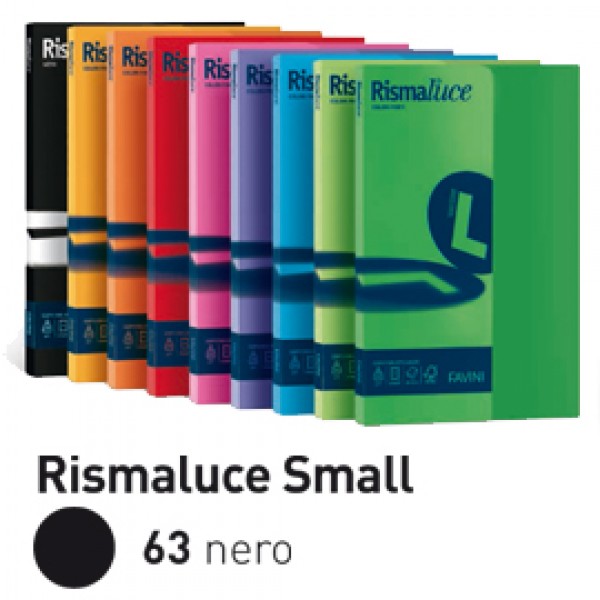 Carta RISMALUCE SMALL A4 90gr 100fg nero 63 FAVINI