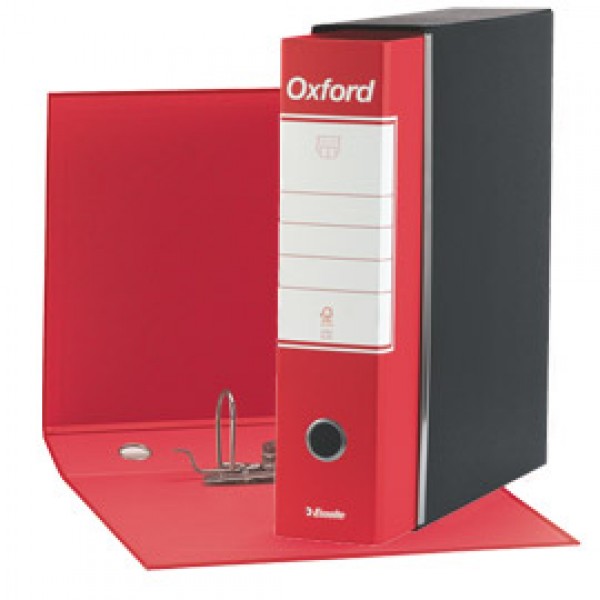 Registratore OXFORD G83 rosso dorso 8cm f.to commerciale ESSELTE