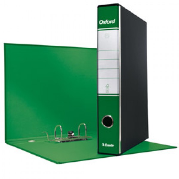 Registratore OXFORD G82 verde dorso 5cm f.to commerciale ESSELTE