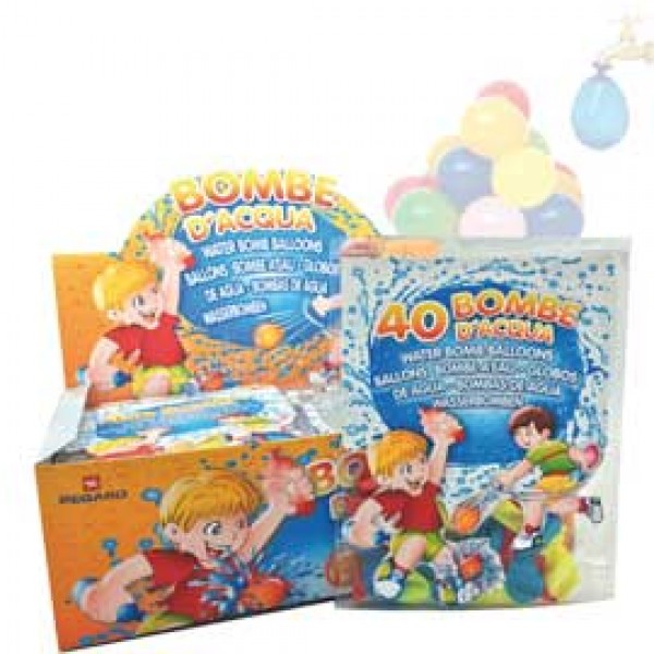 DISPLAY 48 BUSTE DA 40 PALLONCINI BOMBE D'ACQUA