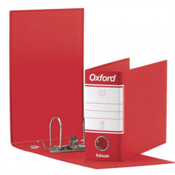 Registratore OXFORD G81 rosso dorso 8cm f.to memorandum ESSELTE