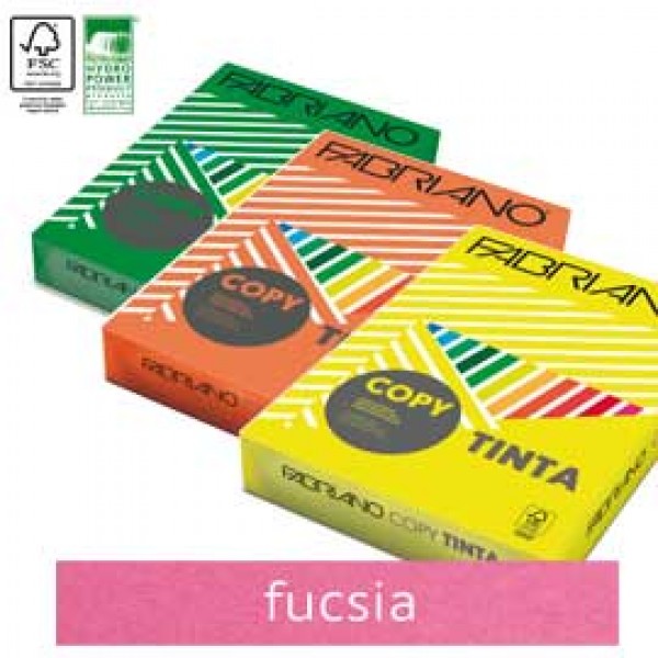 CARTA COPY TINTA A4 80GR 500FG COL.FORTI FUXIA