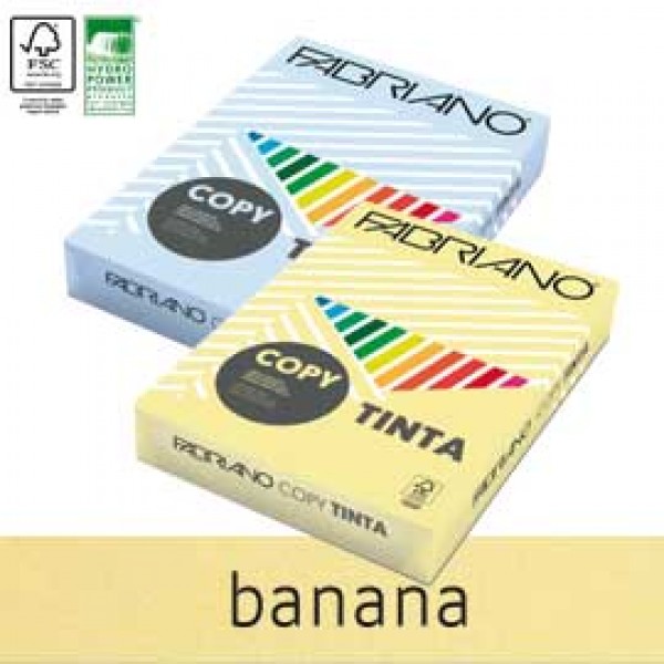 CARTA COPY TINTA A4 80GR 500FG COL.TENUE BANANA