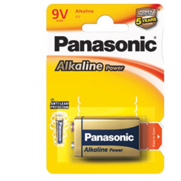 BLISTER PILA TRANSISTOR 9V ALKALINE PANASONIC