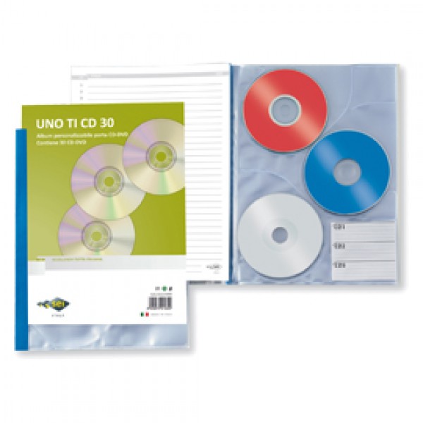 Porta CD DVD personalizzabile UnoTI CD 30 220x300mm Sei Rota