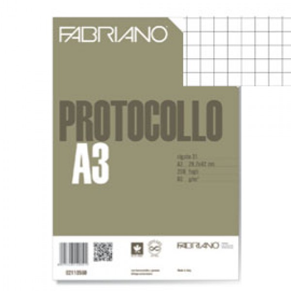 PROTOCOLLO A4 5MM 200FG 60GR FABRIANO