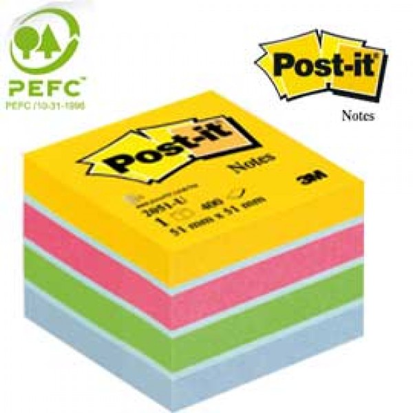 BLOCCO MINICUBO 400foglietti Post-it® 51x51mm 2051-U ULTRA