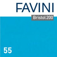 Conf.10 cartoncino Bristol Color 200gr 100x70cm azzurro 55 Favini