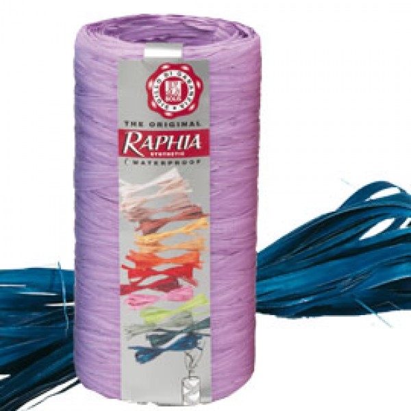 PACK NASTRO RAPHIA SYNTETIC 200mt BLU 14 BOLIS