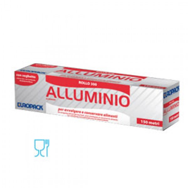 ROLL ALLUMINIO 300MMX150MT IN ASTUCCIO CON SEGHETTO