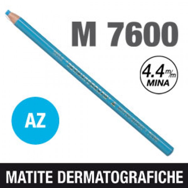 Matita dermotografica 7600 azzurro UNI MITSUBISHI