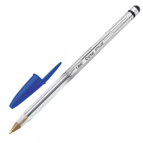 Scatola 12 penna sfera CRISTAL® STYLUS 1,0mm blu BIC®