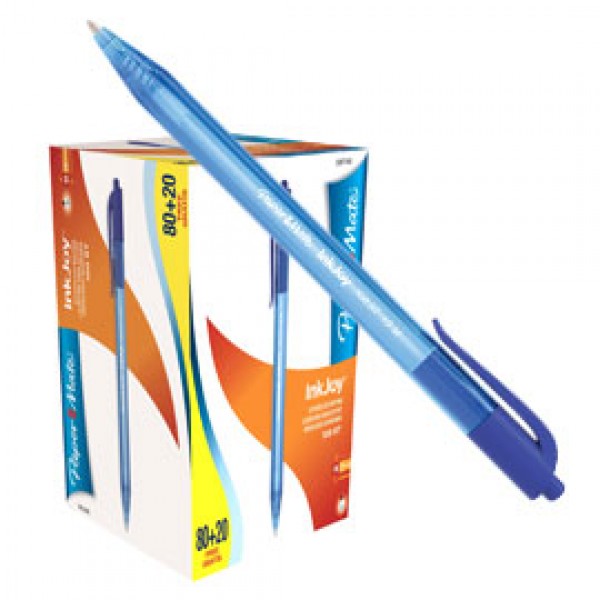 Special pack 80+20 penna sfera scatto INKJOY Stick 100RT 1,0mm blu PAPERMATE