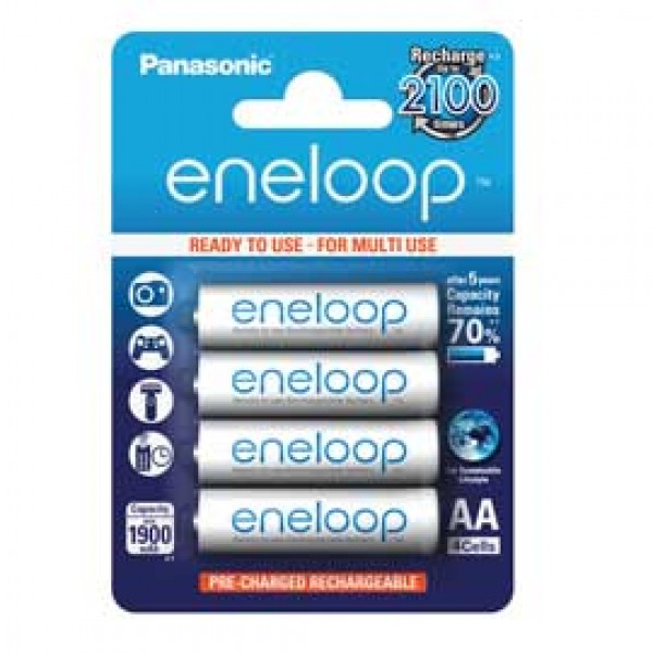 BLISTER 4 stilo ricaricabili ENELOOP AA PANASONIC