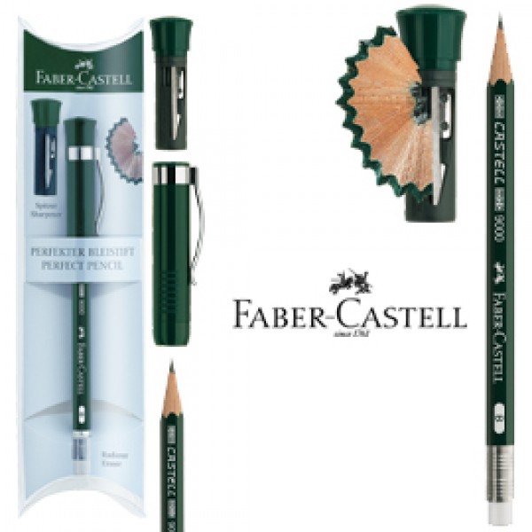 SET REGALO MATITA GRAFITE CASTELL 9000 EXTENDER FABER CASTELL