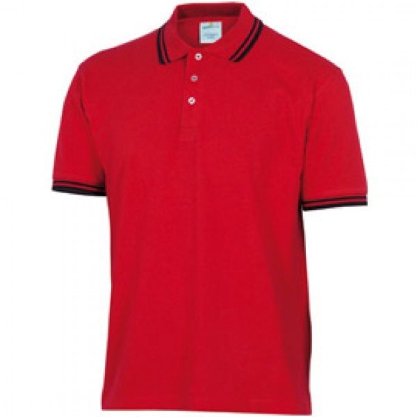 MAGLIA Polo MANICHE CORTE ROSSO Tg. L Agra