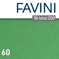 Conf.25 cartoncino Bristol Color 200gr 50x70cm verde 60 Favini