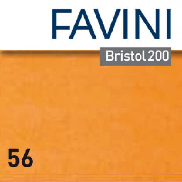 Conf.25 cartoncino Bristol Color 200gr 50x70cm arancio 56 Favini