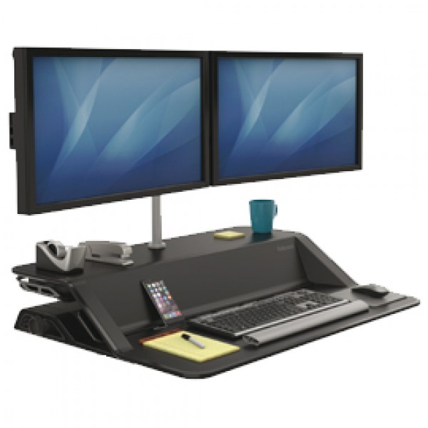 POSTAZIONE DI LAVORO SIT-STAND LOTUS NERO 0007901 FELLOWES