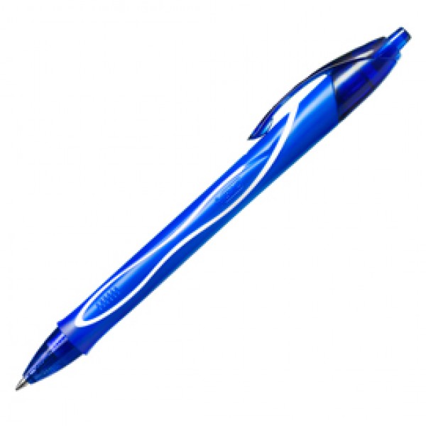 Scatola 12 penna sfera scatto Gelocity quick dry blu BIC®
