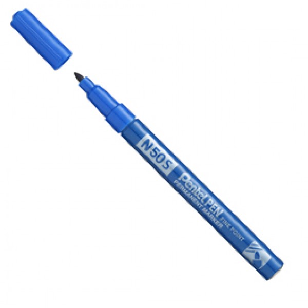 Marcatore N50 slim blu punta tonda 3,18mm Pentel