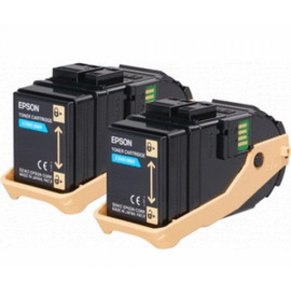 TONER CARTRIDGE ACUBRITE CIANO (S050604), IN CONFEZIONE DOPPIA