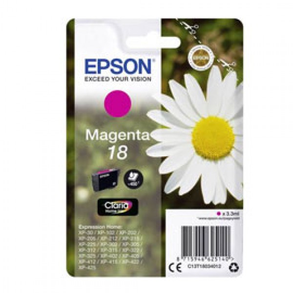 CARTUCCIA MAGENTA EPSON CLARIA HOME SERIE 18/MARGHERITA IN CONF. BLISTER RS