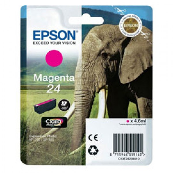 CARTUCCIA MAGENTA CLARIA PHOTO HD SERIE 24 ELEFANTE