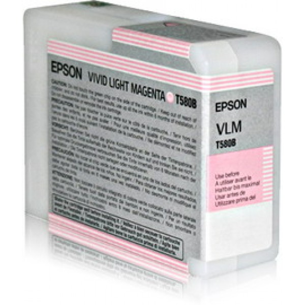 TANICA INCHIOSTRO A PIGMENTI EPSON ULTRACHROME K3 VIVID-MAGENTA CHIARO (80ML).