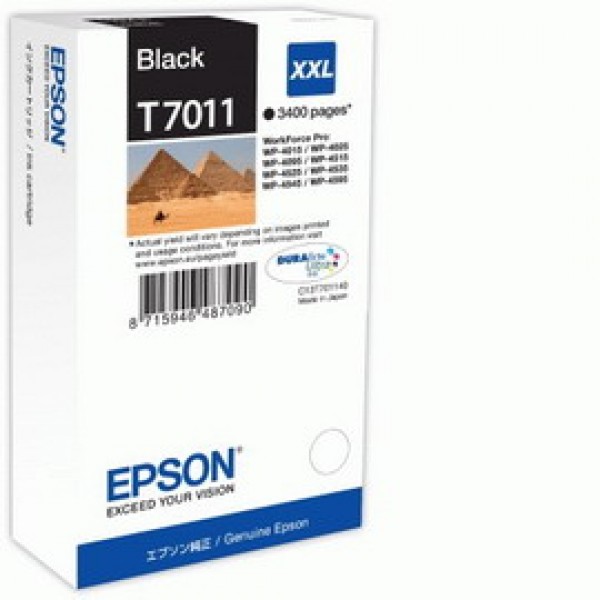 TANICA INCHIOSTRO A PIGMENTI NERO EPSON DURABRITE ULTRA, XXL