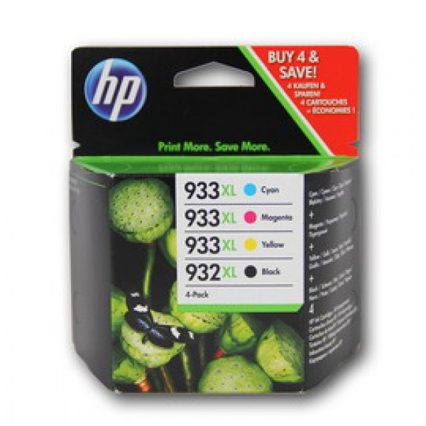 COMBO PACK 4 CARTUCCE INK OFFICEJET HP 932XL -NERO 933XL GIANO MAG GIALLO
