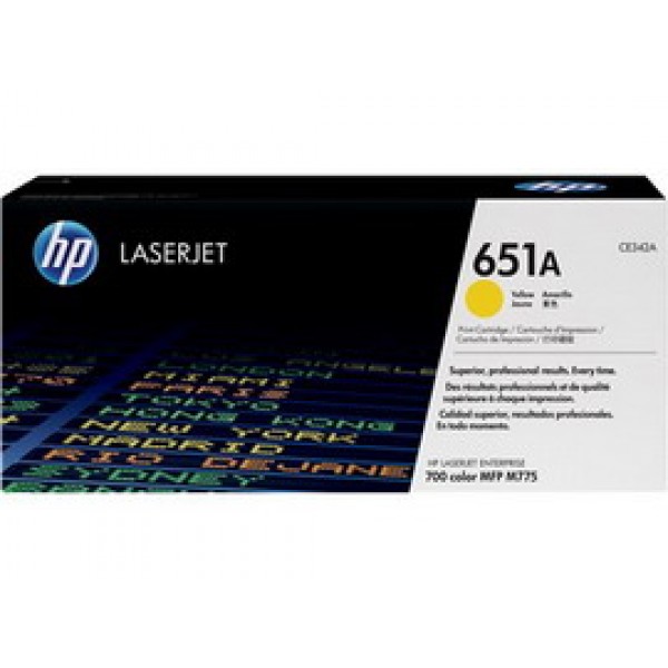 HP 651A TONER CARTRIDGE GIALLO