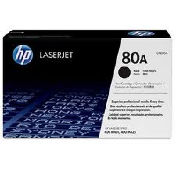 HP 80A BLACK LASERJET TONER CARTRIDGE