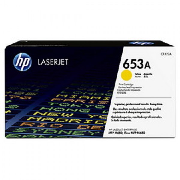 HP 653A TONER CARTRIDGE GIALLO LASER JET