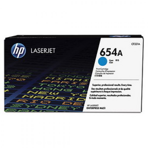 HP 654A TONER CARTRIDGE CIANO LASER JET