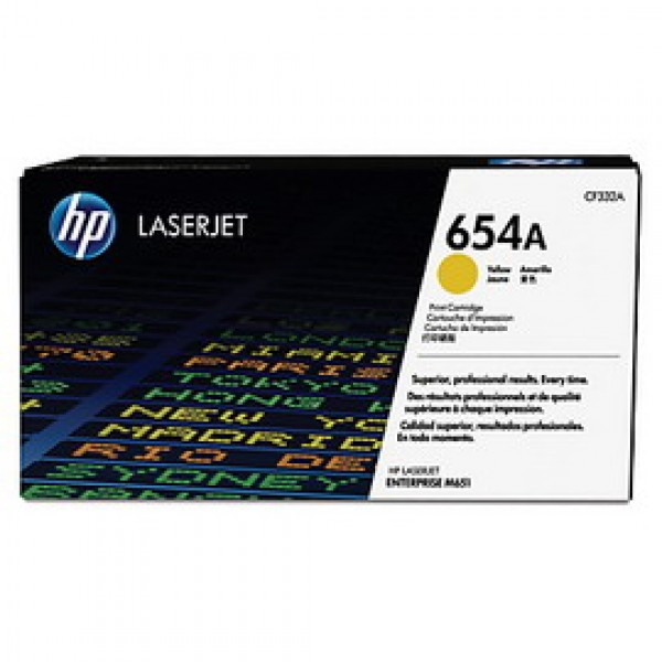 HP 654A TONER CARTRIDGE GIALLO LASER JET