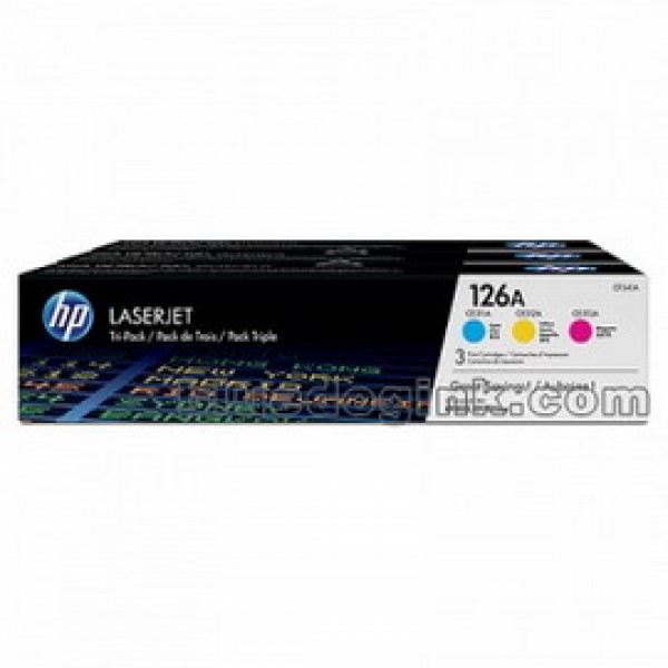 HP126A COLOR TRI-PACK LASERJET TONER CARTRIDGE