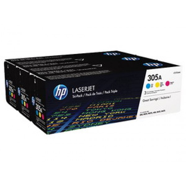 SCATOLA MULTIPACK 3 TONER COLORI CIANO/MAG/GIALLO HP LASERJET NR.305