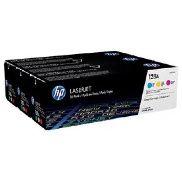 SCATOLA MULTIPACK 3 TONER COLORI CIANO/MAG/GIALLO HP LASERJET NR.128A