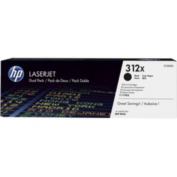 CONFEZIONE 2 TONER NERO HP LASERJET NR.312x