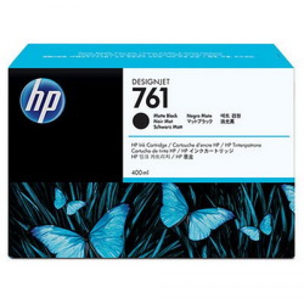 CARTUCCIA NERO OPACO DESIGNJET HP 761 DESIGJET T7100 400ML