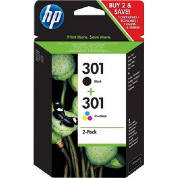 HP 301 INK CARTRIDGE COMBO 2-Pack (NERO+COLORE)